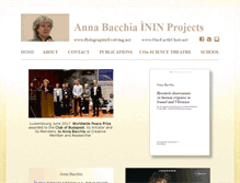 Tablet Screenshot of annabacchia.net